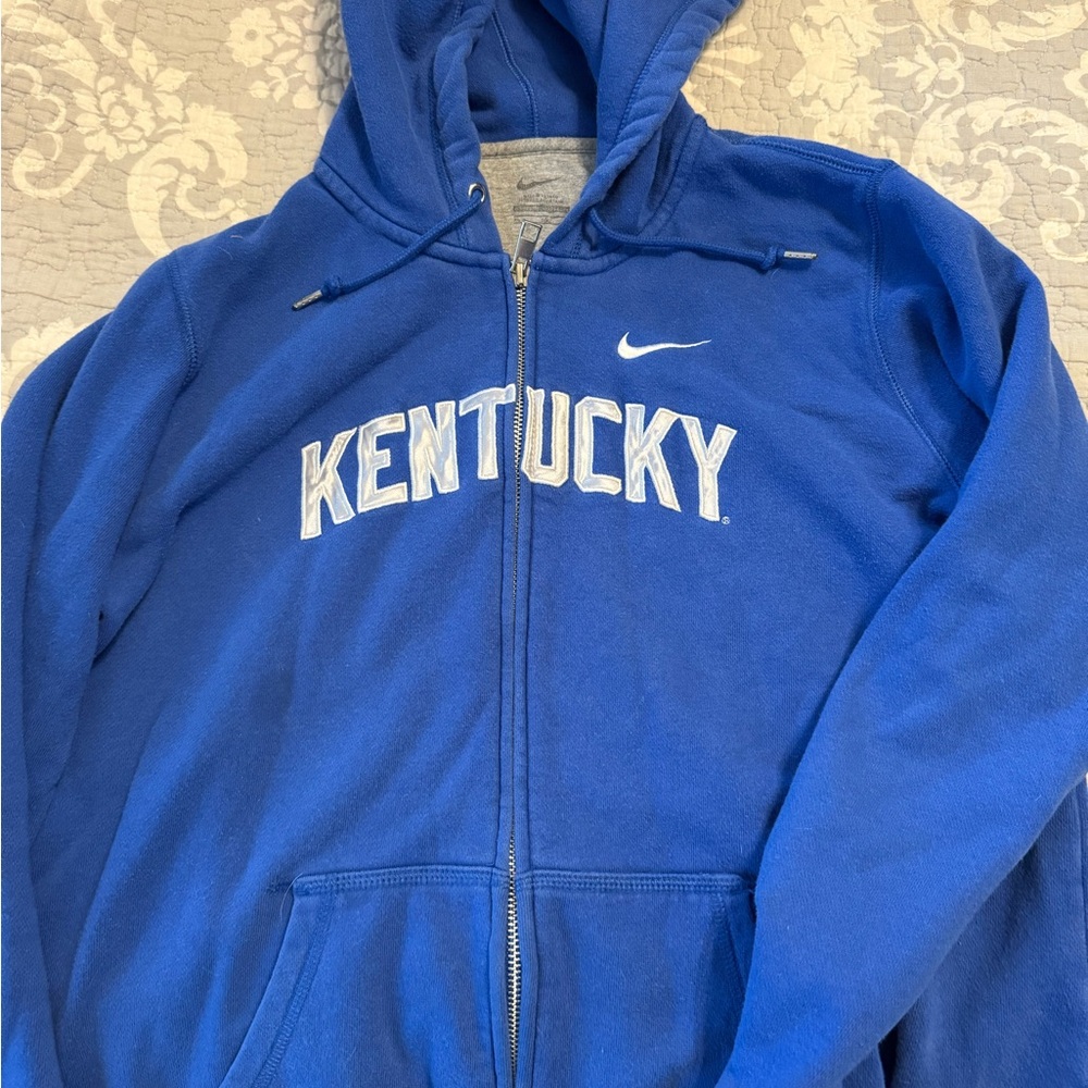 Nike Blue and Gray Hoodie